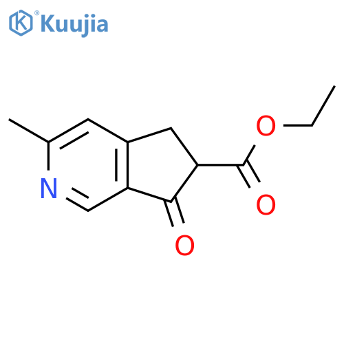 Ethyl 3-Methyl-7-oxo-6,7-dihydro-5h-cyclopentacpyridine-6-carboxylate structure