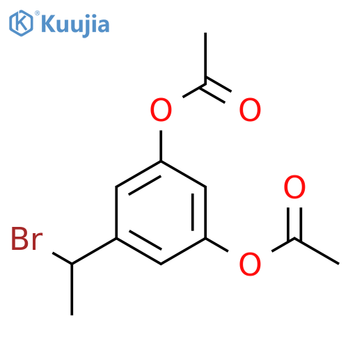 1-(3,5-Diacetoxyphenyl)-1-bromoethane structure