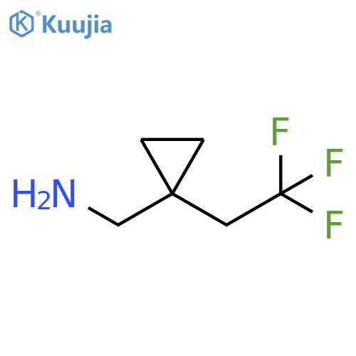 1-(2,2,2-trifluoroethyl)cyclopropylmethanamine structure