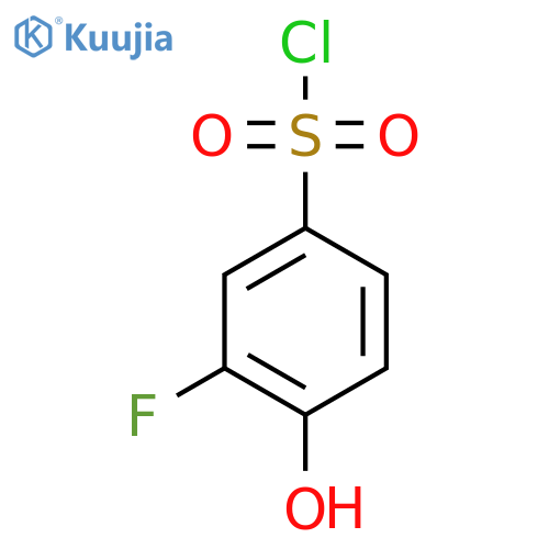 3-fluoro-4-hydroxybenzene-1-sulfonyl chloride structure