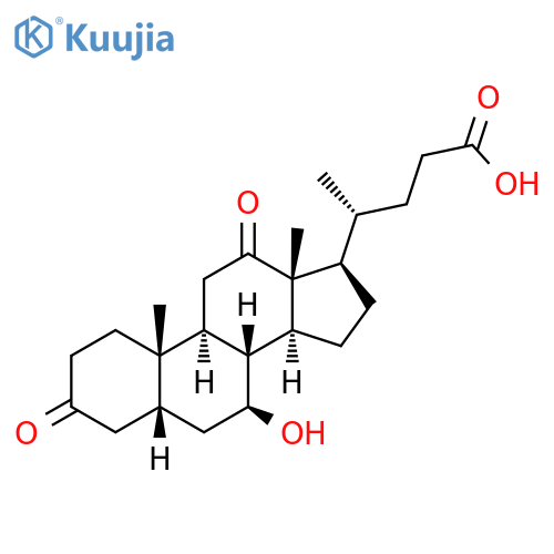 Cholan-24-oic acid, 7-hydroxy-3,12-dioxo-, (5β,7β)- structure