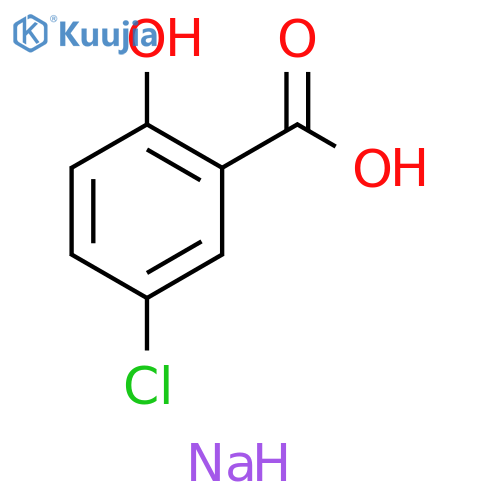 Benzoic acid, 5-chloro-2-hydroxy-, monosodium salt structure