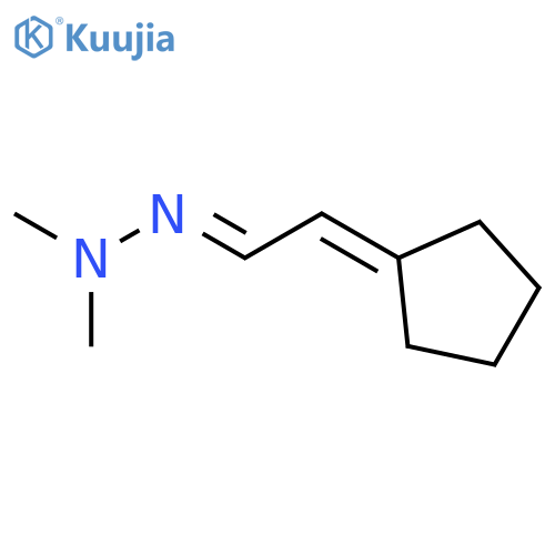 Acetaldehyde, cyclopentylidene-, dimethylhydrazone structure