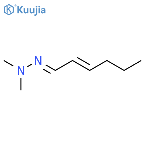 2-Hexenal, dimethylhydrazone structure