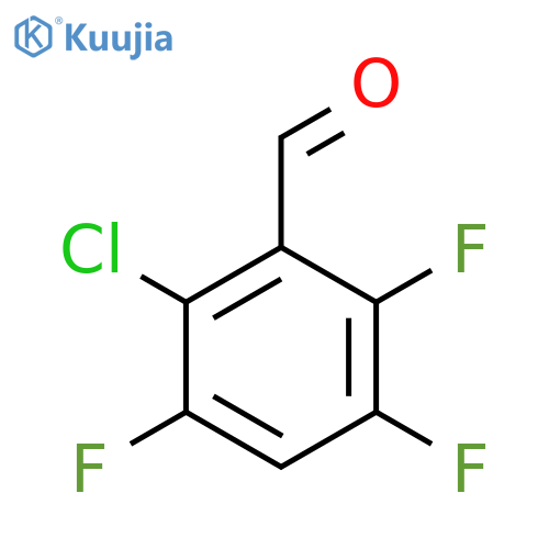 2-Chloro-3,5,6-trifluorobenzaldehyde structure