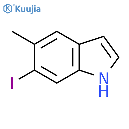6-Iodo-5-methyl-1H-indole structure