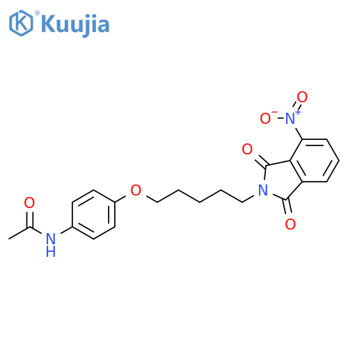 Acetamide, N-[4-[[5-(1,3-dihydro-4-nitro-1,3-dioxo-2H-isoindol-2-yl)pentyl]oxy]phenyl]- structure