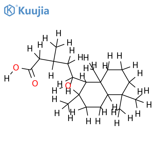 (13R)-8-hydroxy-labdan-15-oic acid structure