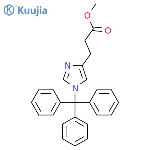 Methyl 3-(1-Tritylimidazol-4-yl) Propionate structure