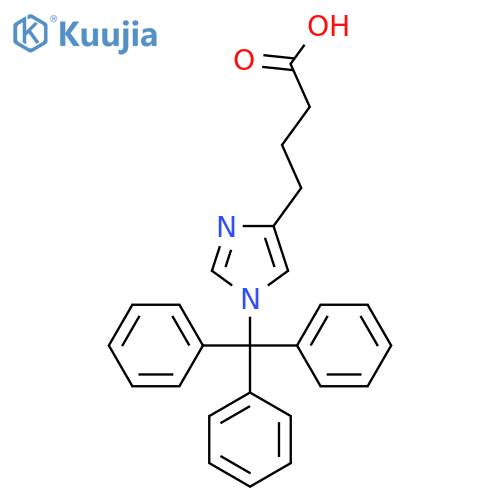 1H-Imidazole-4-butanoicacid, 1-(triphenylmethyl)- structure