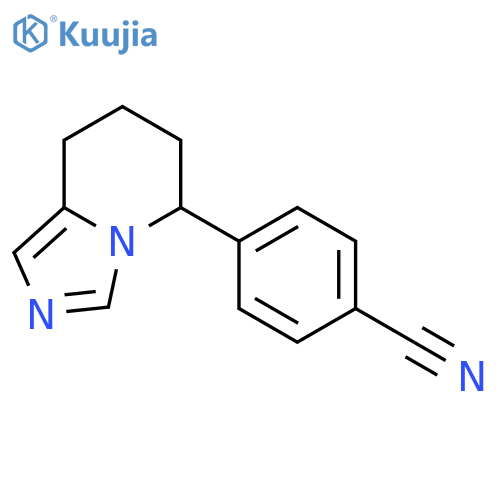 4-(5S)-5H,6H,7H,8H-imidazo1,5-apyridin-5-ylbenzonitrile structure