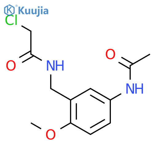 N-5-(Acetylamino)-2-methoxybenzyl-2-chloroacetamide structure