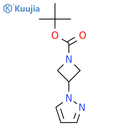 tert-Butyl 3-(1H-pyrazol-1-yl)azetidine-1-carboxylate structure