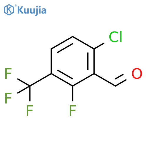 6-Chloro-2-fluoro-3-(trifluoromethyl)benzaldehyde structure