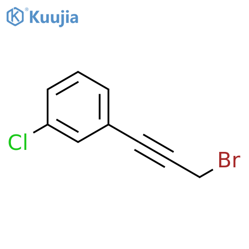 1-(3-bromoprop-1-yn-1-yl)-3-chlorobenzene structure
