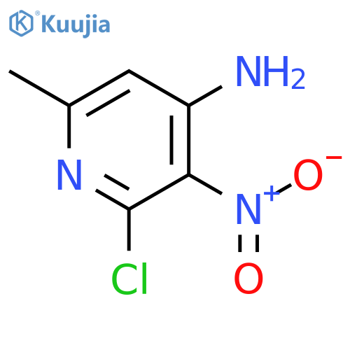 2-Chloro-6-methyl-3-nitropyridin-4-amine structure