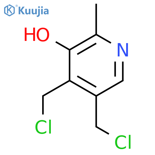 3-Pyridinol, 4,5-bis(chloromethyl)-2-methyl- structure