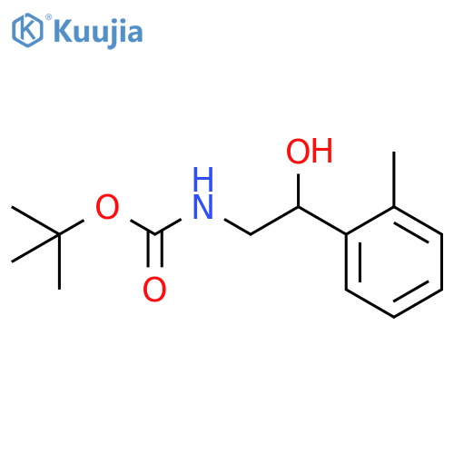 [2-(2-METHYLPHENYL)-2-HYDROXYETHYL]-CARBAMIC ACID 1,1-DIMETHYLETHYL ESTER structure