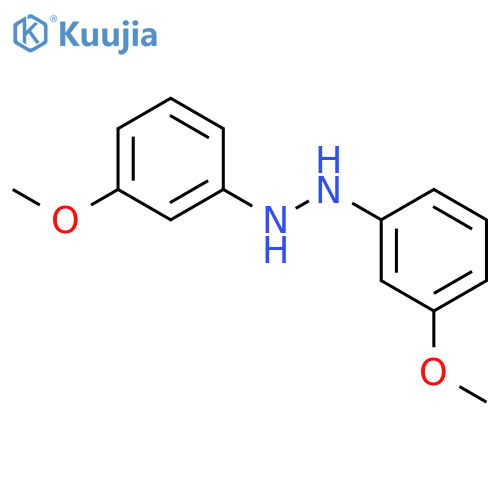 Hydrazine, 1,2-bis(3-methoxyphenyl)- structure