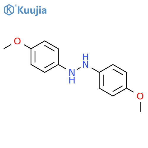 Hydrazine,1,2-bis(4-methoxyphenyl)- structure
