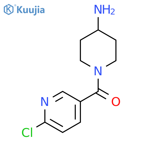 1-(6-Chloropyridine-3-carbonyl)piperidin-4-amine structure