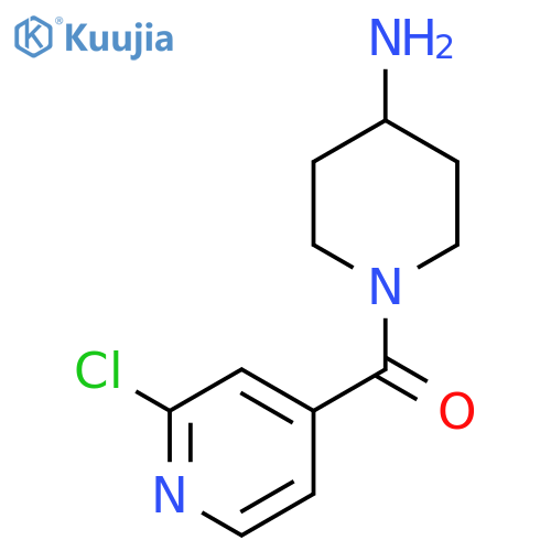 1-(2-chloropyridine-4-carbonyl)piperidin-4-amine structure
