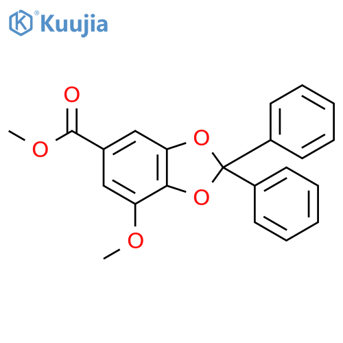 Methyl 7-methoxy-2,2-diphenylbenzo[d][1,3]dioxole-5-carboxylate structure