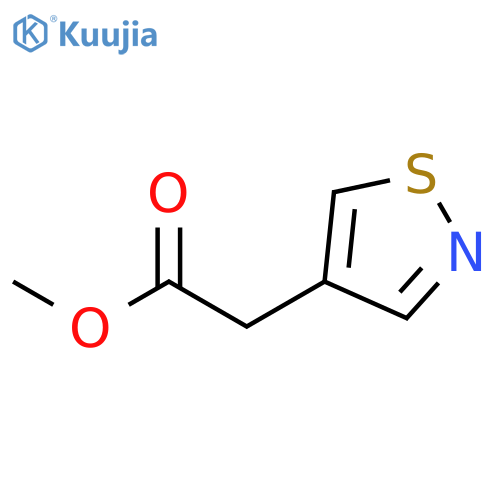 4-Isothiazoleacetic acid, methyl ester structure
