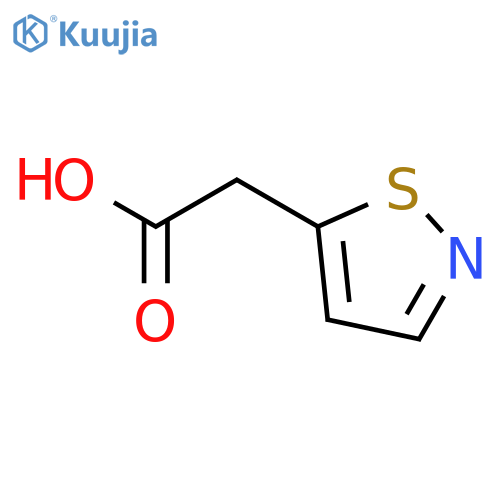 2-(1,2-thiazol-5-yl)acetic acid structure