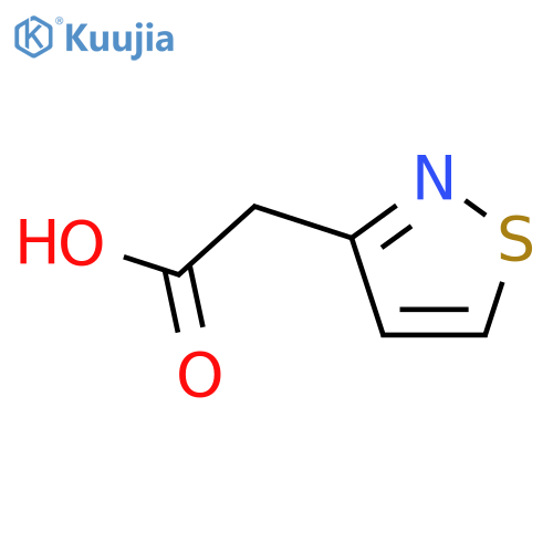 2-(1,2-thiazol-3-yl)acetic acid structure