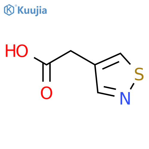2-(1,2-thiazol-4-yl)acetic acid structure