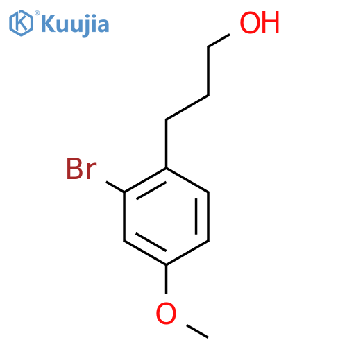 3-(2-bromo-4-methoxyphenyl)propan-1-ol structure