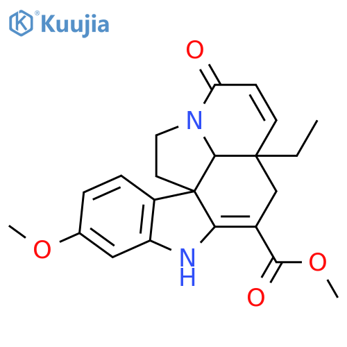 Aspidospermidine-3-carboxylicacid, 2,3,6,7-tetradehydro-16-methoxy-8-oxo-, methyl ester, (5a,12R,19a)- (9CI) structure