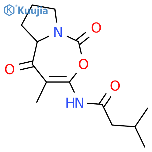 Butanamide,3-methyl-N-(5a,6,7,8-tetrahydro-4-methyl-1,5-dioxo-1H,5H-pyrrolo[1,2-c][1,3]oxazepin-3-yl)-,(-)- structure