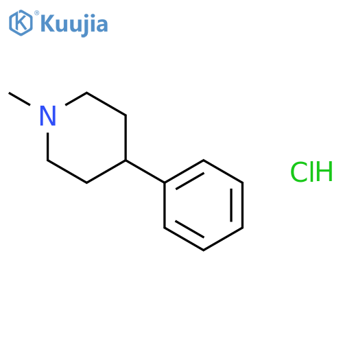Piperidine,1-methyl-4-phenyl-, hydrochloride (1:1) structure