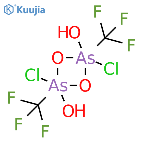 1,3,2,4-Dioxadiarsetane,2,4-dichloro-2,2,4,4-tetrahydro-2,4-dihydroxy-2,4-bis(trifluoromethyl)- structure