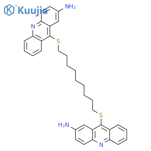 2-Acridinamine, 9,9'-[1,9-nonanediylbis(thio)]bis- structure