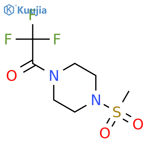 Ethanone, 2,2,2-trifluoro-1-[4-(methylsulfonyl)-1-piperazinyl]- structure