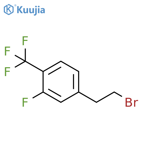 4-(2-bromoethyl)-2-fluoro-1-(trifluoromethyl)benzene structure