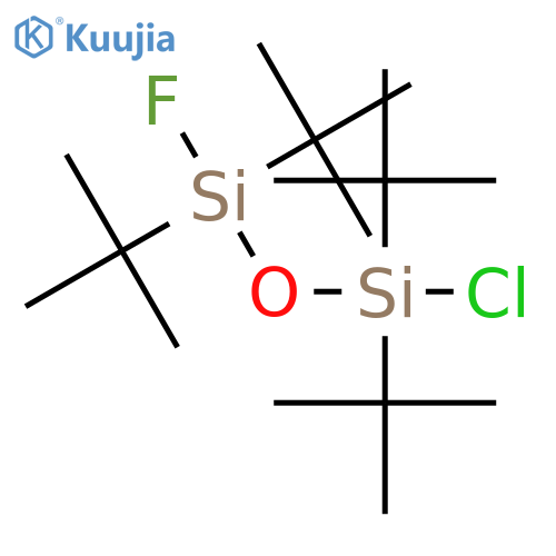 Disiloxane, 1-chloro-1,1,3,3-tetrakis(1,1-dimethylethyl)-3-fluoro- structure