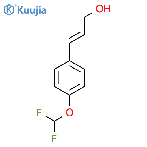 3-4-(difluoromethoxy)phenylprop-2-en-1-ol structure