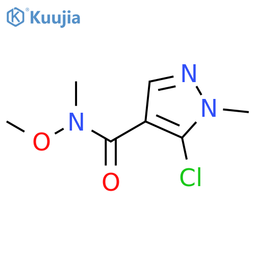 5-Chloro-N-methoxy-N,1-dimethyl-1H-pyrazole-4-carboxamide structure