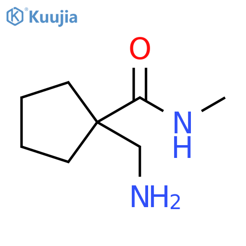 1-(aminomethyl)-N-methylcyclopentane-1-carboxamide structure