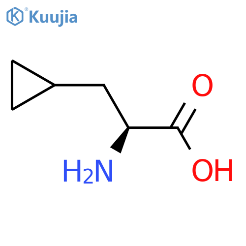 (s)-2-Amino-3-cyclopropylpropanoic acid structure