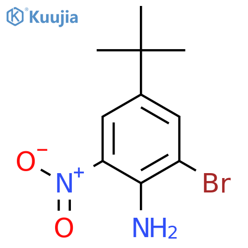 2-Bromo-4-(tert-butyl)-6-nitroaniline structure