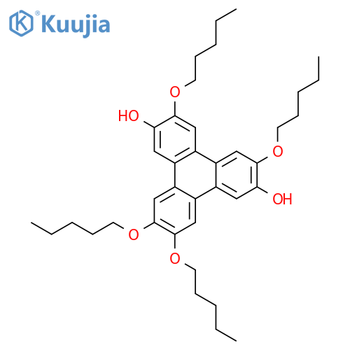 3,6,10,11-Tetrakis(pentyloxy)triphenylene-2,7-diol structure