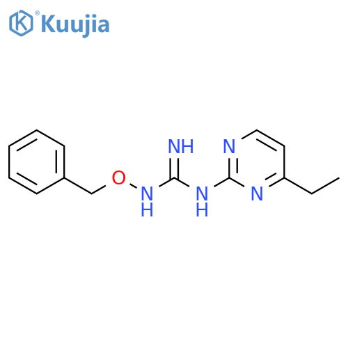 Guanidine, N-(4-ethyl-2-pyrimidinyl)-N'-(phenylmethoxy)- structure