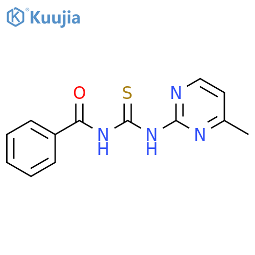 Benzamide, N-[[(4-methyl-2-pyrimidinyl)amino]thioxomethyl]- structure