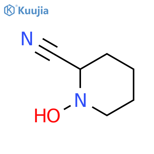 1-hydroxypiperidine-2-carbonitrile structure