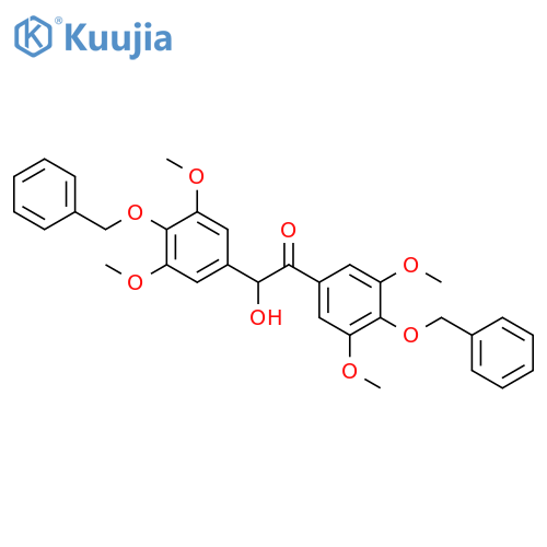 Ethanone, 1,2-bis[3,5-dimethoxy-4-(phenylmethoxy)phenyl]-2-hydroxy- structure